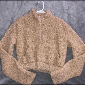 Teddy bear crop top sweater